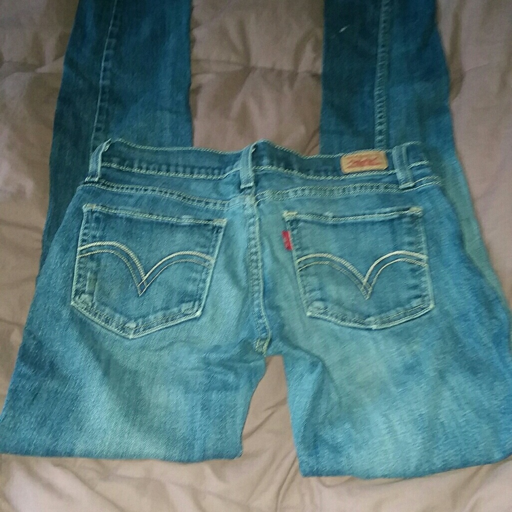 Levi's 524 superlow jeans.